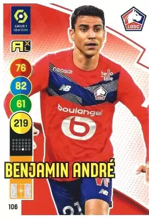 Adrenalyn XL 2021-2022 - France - Benjamin André - LOSC Lille