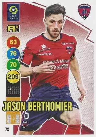 Adrenalyn XL 2021-2022 - France - Jason Berthomier - Clermont Foot 63