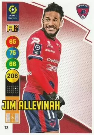 Adrenalyn XL 2021-2022 - France - Jim Allevinah - Clermont Foot 63
