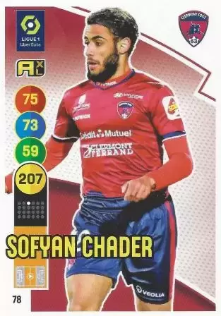 Adrenalyn XL 2021-2022 - France - Sofyan Chader - Clermont Foot 63