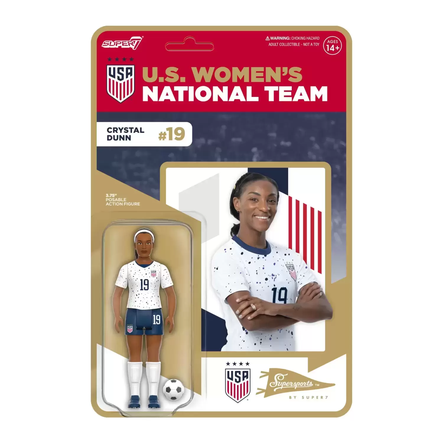 Supersports by Super7 - USWNT - Crystal Dunn (2023 World Cup Home Kit)