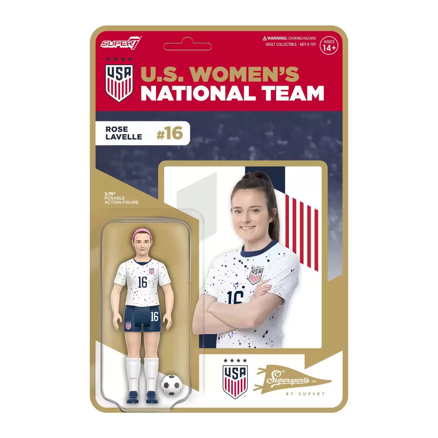 Supersports by Super7 - USWNT - Rose Lavelle (2023 World Cup Home Kit)
