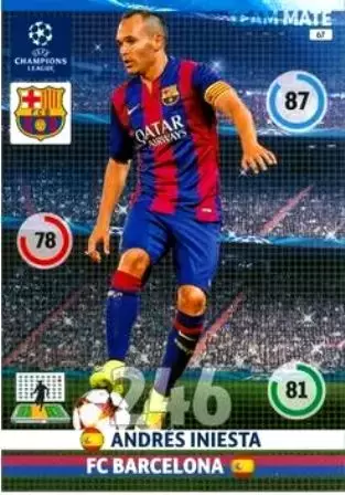 UEFA Champions League 2014-2015. Adrenalyn XL - Andrés Iniesta - FC Barcelona