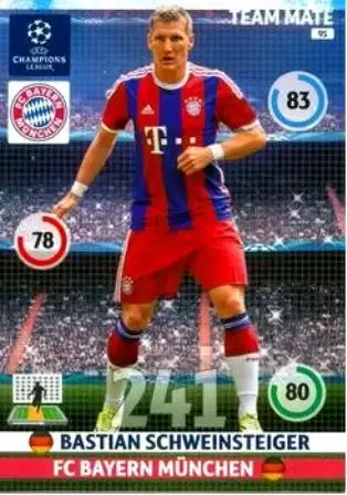 UEFA Champions League 2014-2015. Adrenalyn XL - Bastian Schweinsteiger - FC Bayern München