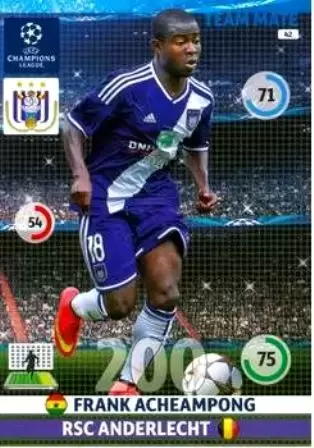 UEFA Champions League 2014-2015. Adrenalyn XL - Frank Acheampong - RSC Anderlecht