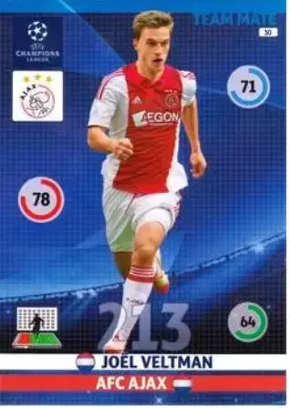 UEFA Champions League 2014-2015. Adrenalyn XL - Joël Veltman - AFC Ajax