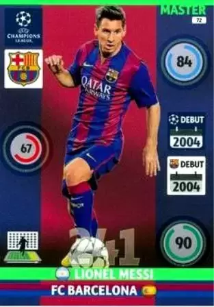 UEFA Champions League 2014-2015. Adrenalyn XL - Lionel Messi - FC Barcelona