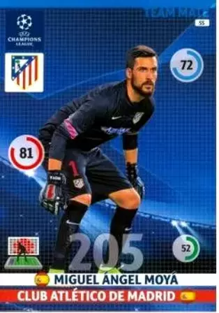 UEFA Champions League 2014-2015. Adrenalyn XL - Miguel Ángel Moyá - Club Atlético de Madrid