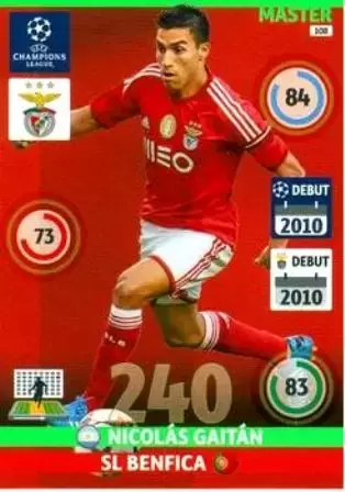 UEFA Champions League 2014-2015. Adrenalyn XL - Nicolás Gaitán - SL Benfica