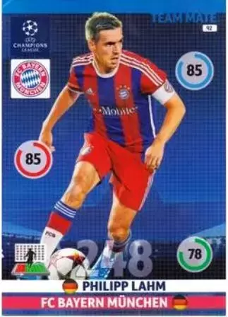 Adrenalyn XL - UEFA Champions League 2014-2015 - Philipp Lahm - FC Bayern München