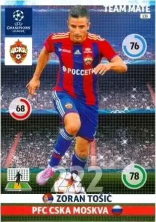 UEFA Champions League 2014-2015. Adrenalyn XL - Zoran Tošić - PFC CSKA Moskva