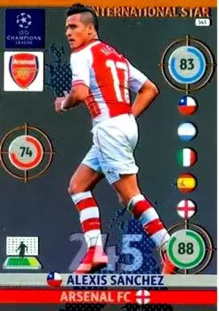 Adrenalyn XL - UEFA Champions League 2014-2015 - Alexis Sánchez - Arsenal FC