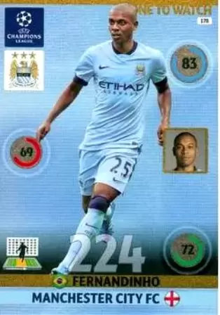 Adrenalyn XL - UEFA Champions League 2014-2015 - Fernandinho - Manchester City FC