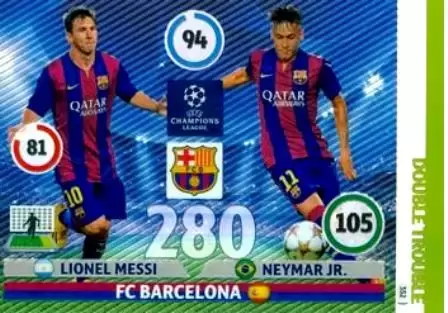 Adrenalyn XL - UEFA Champions League 2014-2015 - Lionel Messi / Neymar Jr. - FC Barcelona