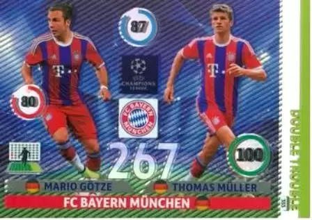 Adrenalyn XL - UEFA Champions League 2014-2015 - Mario Götze / Thomas Müller - FC Bayern München