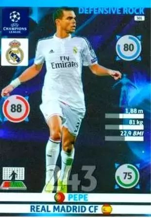 UEFA Champions League 2014-2015. Adrenalyn XL - Pepe - Real Madrid CF