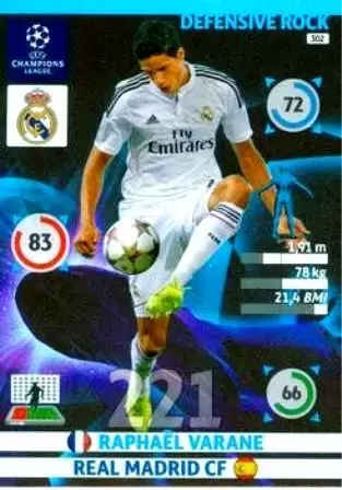 Adrenalyn XL - UEFA Champions League 2014-2015 - Raphaël Varane - Real Madrid CF