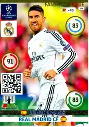 Adrenalyn XL - UEFA Champions League 2014-2015 - Sergio Ramos - Real Madrid CF