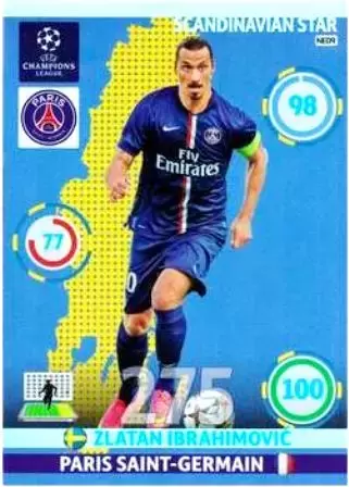 Adrenalyn XL - UEFA Champions League 2014-2015 - Zlatan Ibrahimovic - Paris Saint-Germain