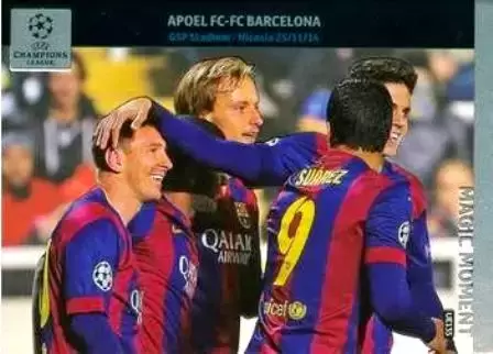 UEFA Champions League 2014-2015. Adrenalyn XL - Apoel-Barcelona - Apoel-Barcelona