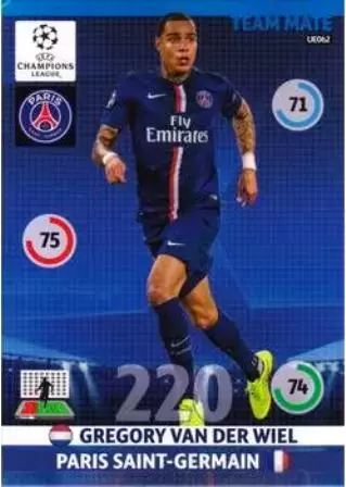 Adrenalyn XL - UEFA Champions League 2014-2015 - Gregory van der Wiel - Paris Saint-Germain