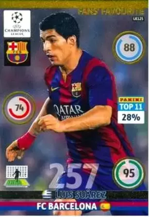 UEFA Champions League 2014-2015. Adrenalyn XL - Luis Suarez - FC Barcelona