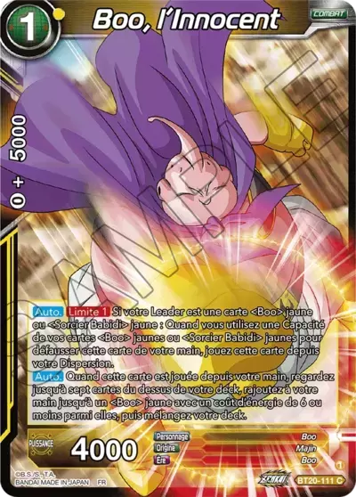 Power Absorbed [BT20] - Boo, l’Innocent