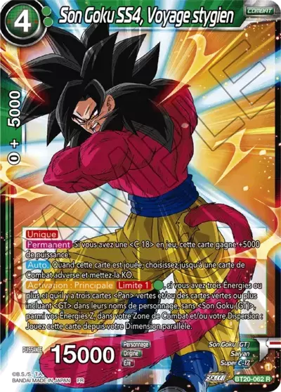 Power Absorbed [BT20] - Son Goku SS4, Voyage stygien