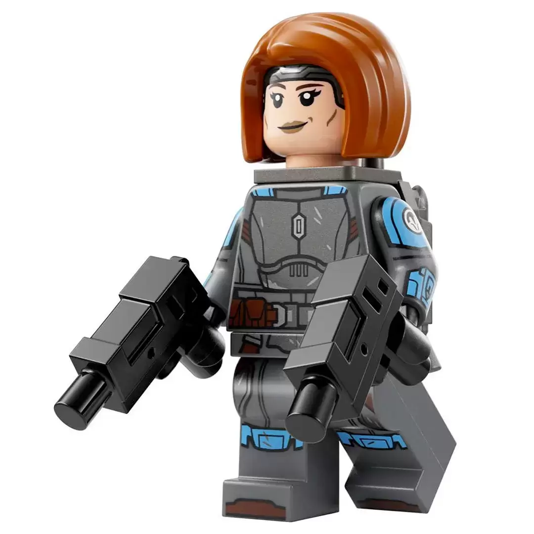 LEGO Star Wars Minifigs - Bo-Katan Kryze - Printed Arms, Dark Orange Hair