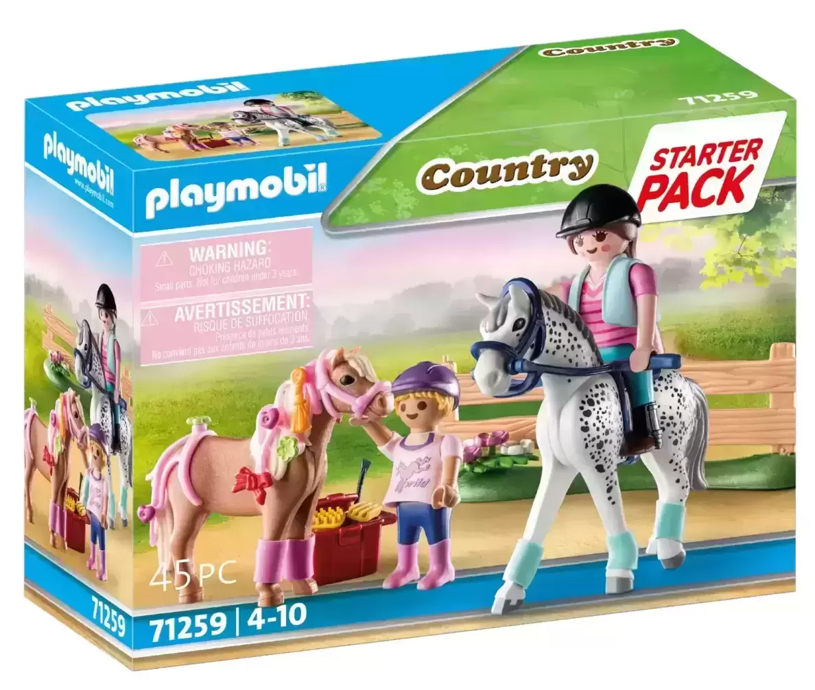 Playmobil équitation - Starter Pack Cavaliers et chevaux