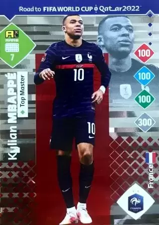 Adrenalyn XL - Road To FIFA World Cup Quatar 2022 - Kylian Mbappé - France - Top Master