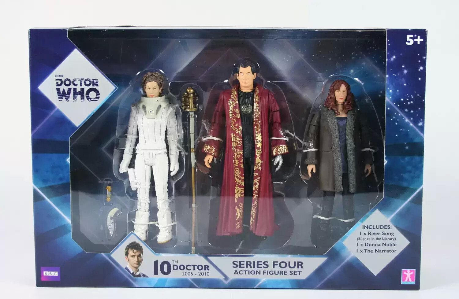 Action Figures - 10th Doctor - Series Four: River song, The Narrator & Dohna Noble