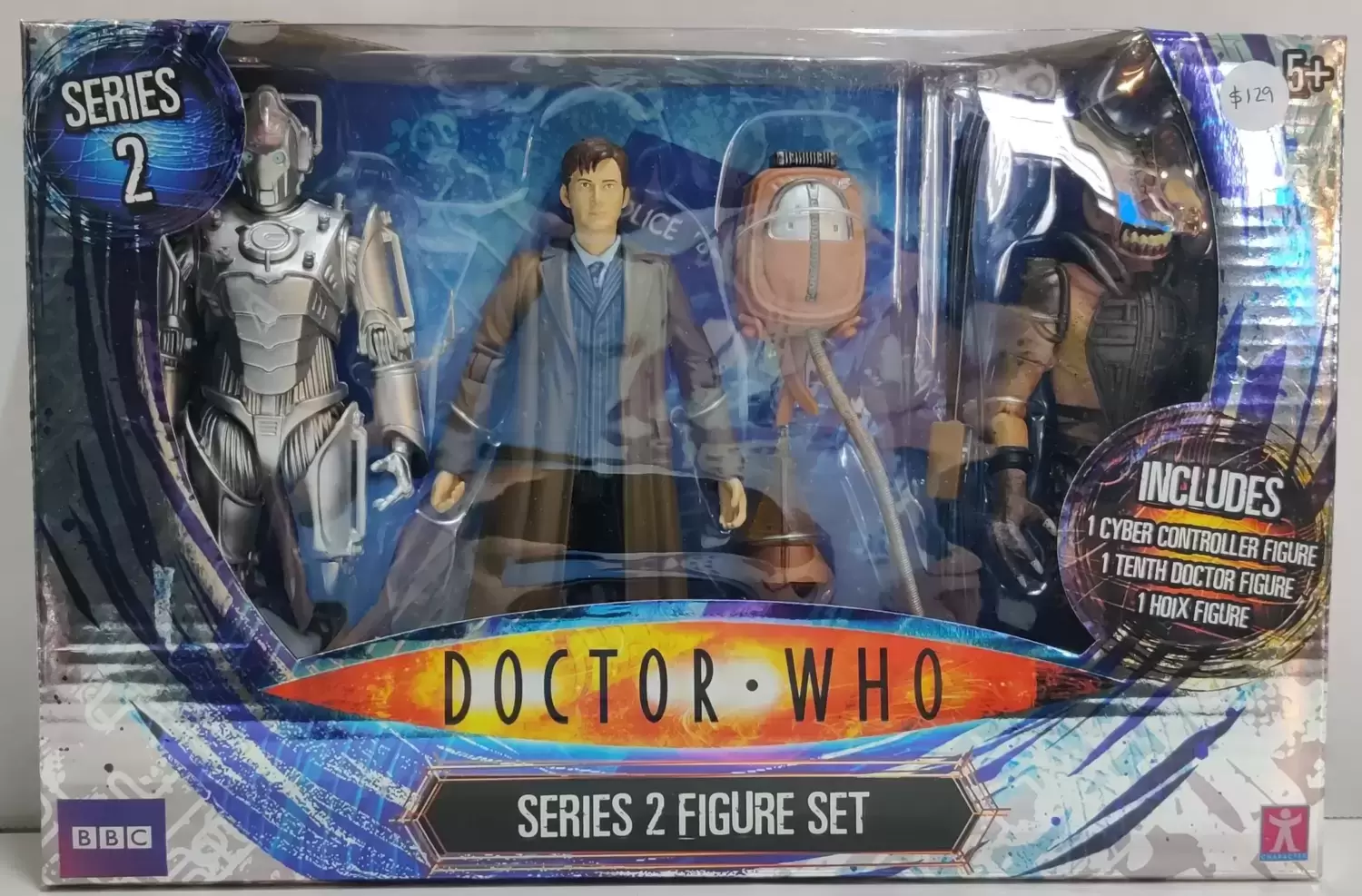 Action Figures - Series 2 Figure Set: Cyber Controller, The Tenth Doctor & Hoix
