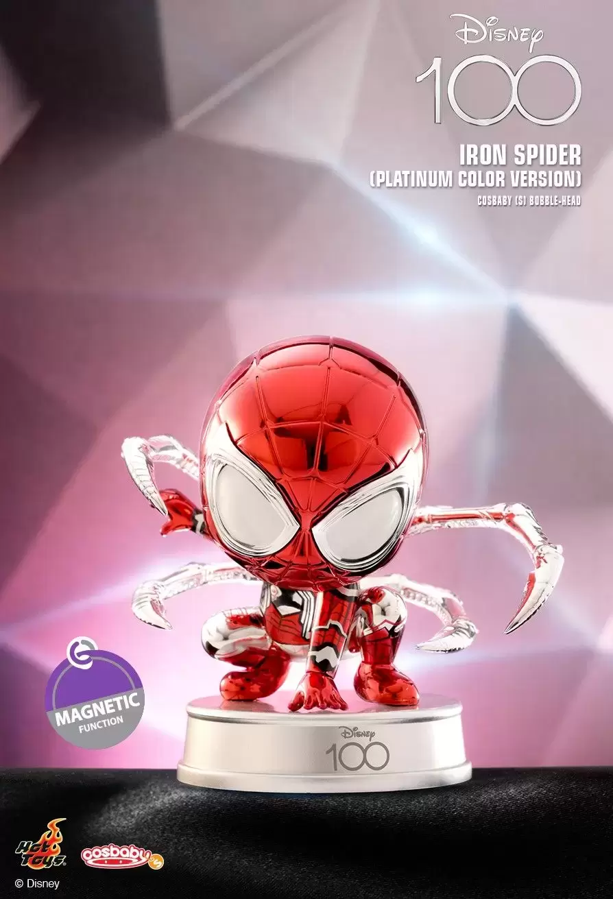 Cosbaby Figures - Disney 100 Marvel - Iron Spider (Platinum Color Version)