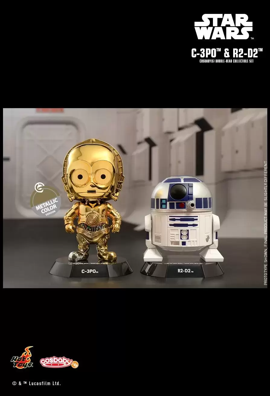 Cosbaby Figures - Star Wars - C-3PO & R2-D2