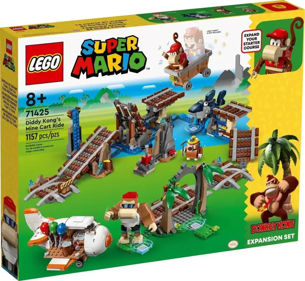 LEGO Super Mario - Diddy Kong\'s Mine Cart Ride Expansion Set