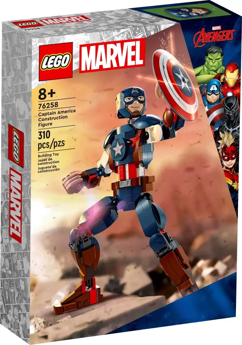 LEGO MARVEL Super Heroes - Captain America Construction Figure