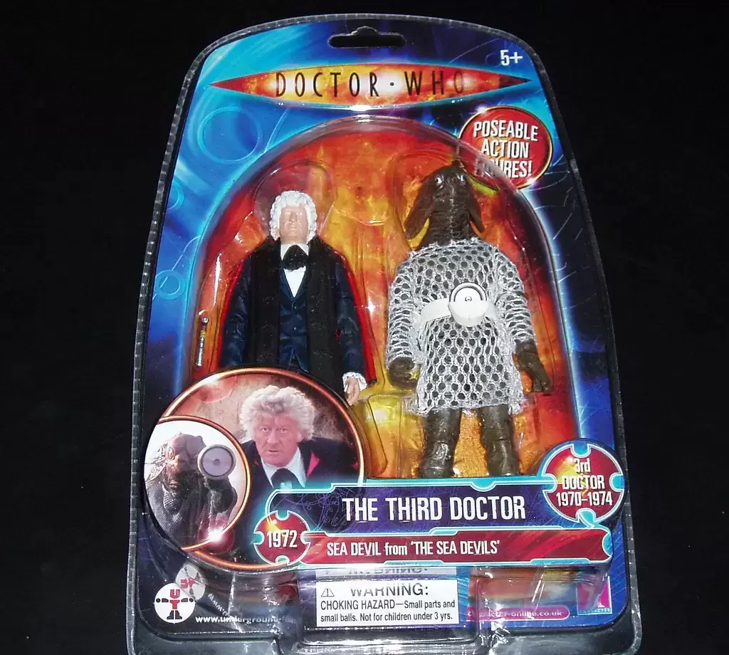 Action Figures - The Third Doctor With Sea Devil