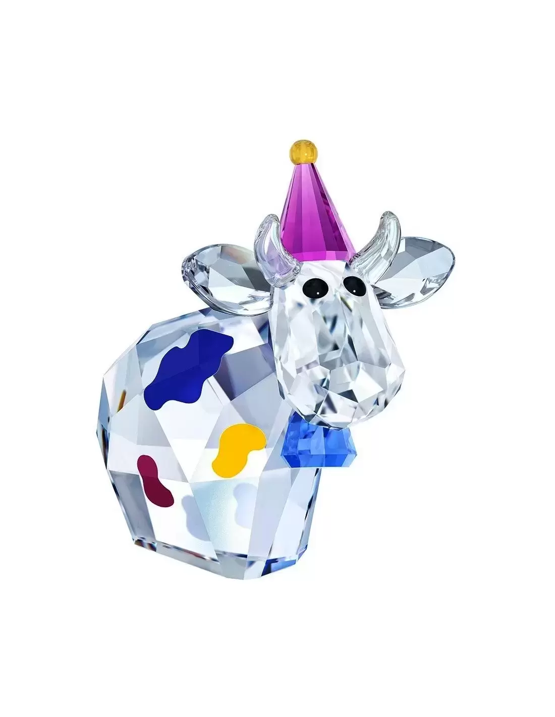 Swarovski Crystal Figures - Mo - Cow at Party