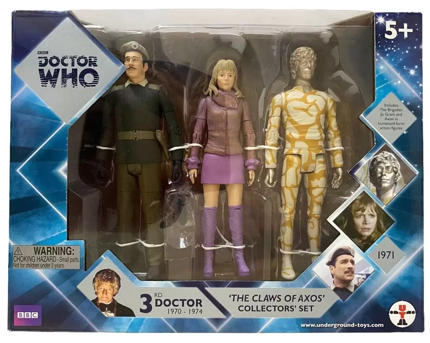 Action Figures - 3rd Doctor - Claws of Axos Set
