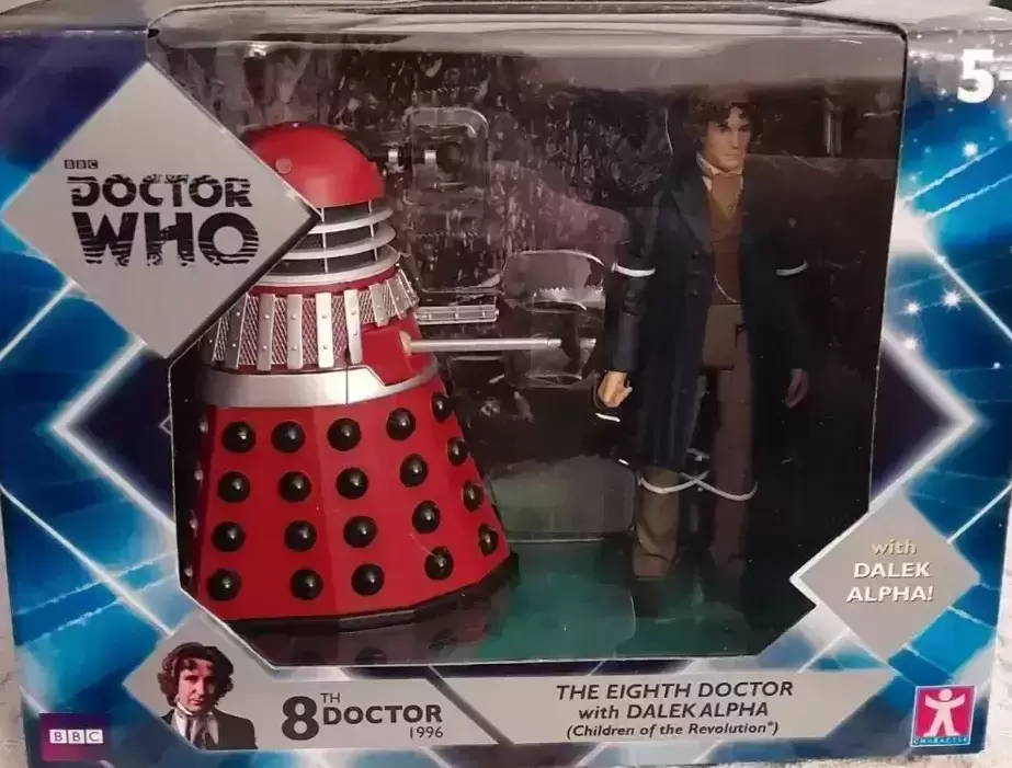 Action Figures - 8th Doctor - The Eighth Doctor with Dalek Alpha (Children of The Revolution)