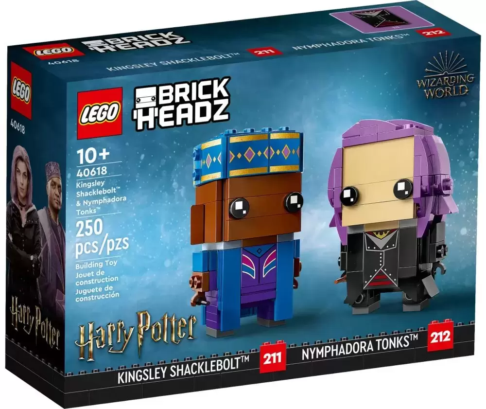 LEGO BrickHeadz - 211 & 212 - Kingsley Shacklebolt & Nymphadora Tonks