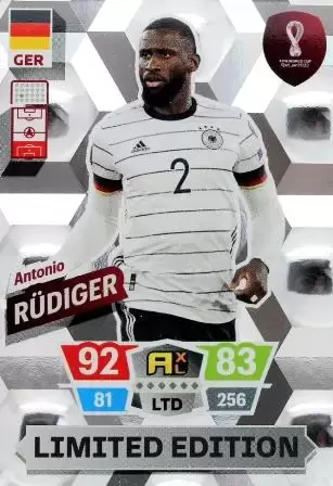 Adrenalyn XL Fifa World Cup Qatar 2022 - Limited Edition Trading Cards - Antonio Rüdiger