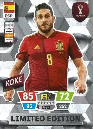 Adrenalyn XL Fifa World Cup Qatar 2022 - Limited Edition Trading Cards - Koke