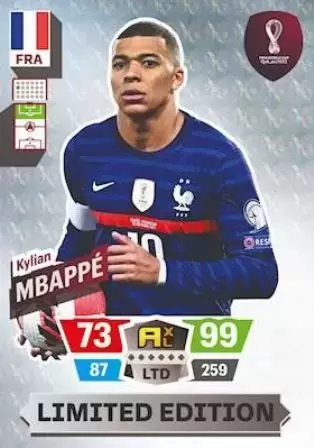 Adrenalyn XL Fifa World Cup Qatar 2022 - Limited Edition Trading Cards - Kylian Mbappé
