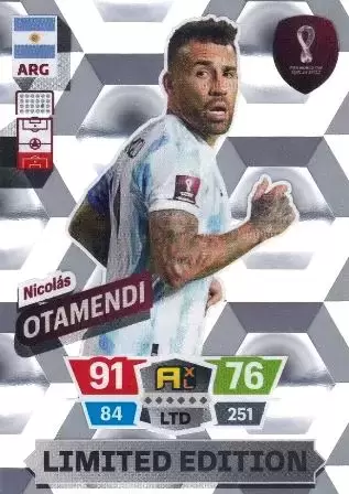 Adrenalyn XL Fifa World Cup Qatar 2022 - Limited Edition Trading Cards - Nicolás Otamendi