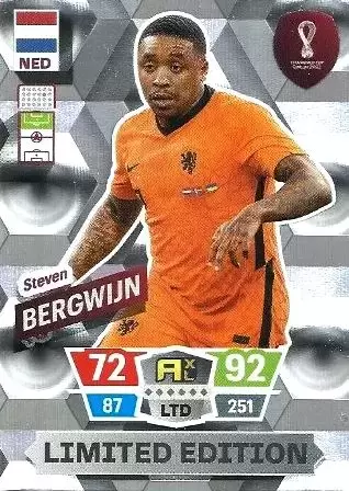 Adrenalyn XL Fifa World Cup Qatar 2022 - Limited Edition Trading Cards - Steven Bergwijn