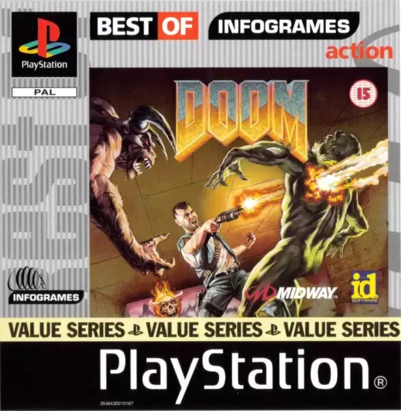 Jeux Playstation PS1 - Doom - Best of infogrames