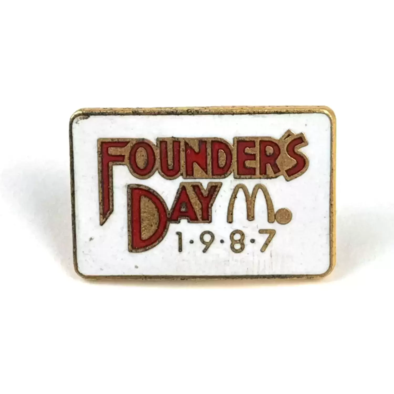 Autres Pin\'s Mc Donald\'s - Founder\'s Day 1987 (Blanc)
