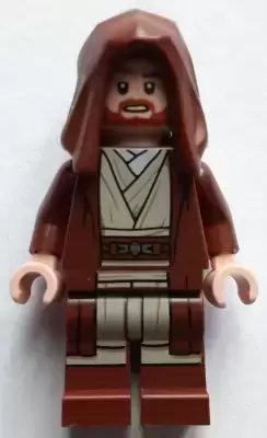 Minifigurines LEGO Star Wars - Obi-Wan Kenobi - Reddish Brown Robe and Hood